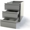 Drawer unit with 3 drawers PREMIUM - Substructure module 400x560mm