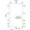 Chladiaci box - 1,2 x 2,1 m - výška: 2,01 m - 3,7 m3