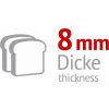 Tabletop bread slicer - slice thickness 8 mm - 370 watts