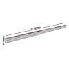 Receipt rail made of stainless steel - 90 cm | Note holder | Clip rail | Receipt rail | Note rail