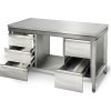 Worktable ECO Stainless steel- 1800x700mm - with undershelf without backsplash