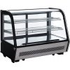 Tabletop refrigerated display case - 120 litres - 690mm - with LED lighting & 2 shelves