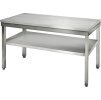 Worktable ECO Stainless steel  - 1200x700mm - with undershelf without backsplash