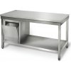 Worktable ECO Stainless steel- 2000x700mm - with undershelf without backsplash