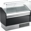 Ice cream counter LEVI- 1310mm - static - for 7 + 7x 5 Liter containers - Black