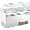 Ice cream counter LEVI- 1620mm - static-   for 9 + 9x5 Liter containers - White