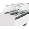 Ice cream counter LEVI- 1620mm - static-   for 9 + 9x5 Liter containers - White