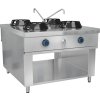 Gas wok cooker - 56 kW - 4 cooking zones - incl. 2 mini water columns