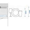 glasswasher dish height 300 drawing