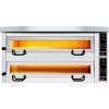 Elektrická pizza pec Power - 9+9× Ø 34 cm - až 450 °C - Touch (dotykové) - vč. digestoře