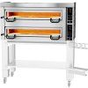 Elektrická pizza pec Power - 9+9× Ø 34 cm - až 450 °C - Touch (dotykové) - vč. digestoře