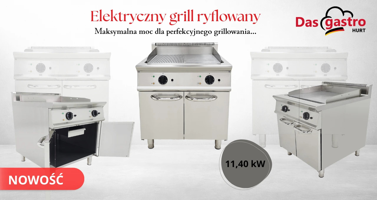 Grill elektryczny ryflowany