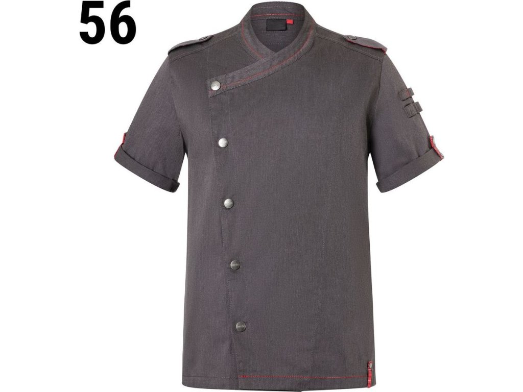 KARLOWSKY | Kurtka szefa kuchni z krótkim rękawem w stylu denim ROCK CHEF®-Stage2 - Rozmiar: 56