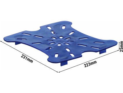 (6 szt.) ociekacz do pojemnika  CAMBRO | FreshPro - do 11,4 litra, 17,2 litra i 20,8 litra - niebieska
