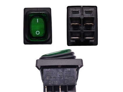 Wyłącznik główny zielony - 16A/250V