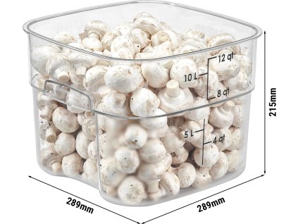 (6 szt.) CAMBRO | CAMWEAR® - Pojemnik FreshPro - 11,4 litra - Przezroczysty