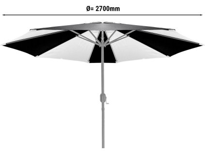 Tkanina parasola  - Ø270 cm - bez oświetlenia LED
