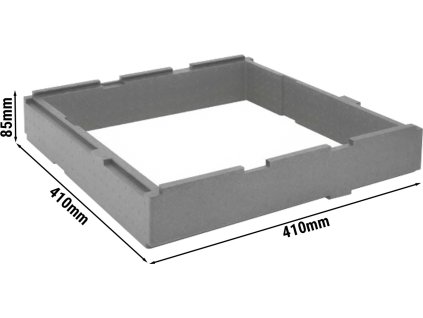 Wymiary wkładki przedłużającej 410 x 410 x 85 mm dla Termobox | Pudełko termiczne | Pudełko izolowane