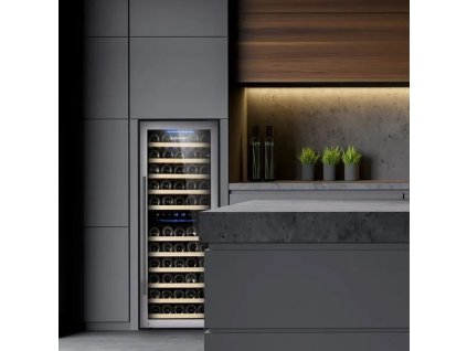 Chłodziarka do wina - 2 strefy klimatyczne - 200 litrów - maks. 73 butelki