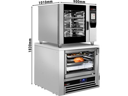 Piec konwekcyjno-parowy - Touch - 7x GN 1/1 - włącznie z zamrażarką szokową 5x GN 1/1