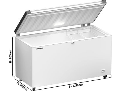 LIEBHERR | Zamrażarka głęboka- 1379x769mm - 404 litry - Plastikowa pokrywa