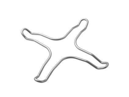 Reduktor płomienia do kuchenek gazowych - Pasuje do GKOZ1 i GKOZ2 - Stal chromowana - 229×299×50 mm