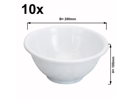 (10 szt.) Taca z melaminy do etażerki/stojaka bufetowego - Ø 280 mm