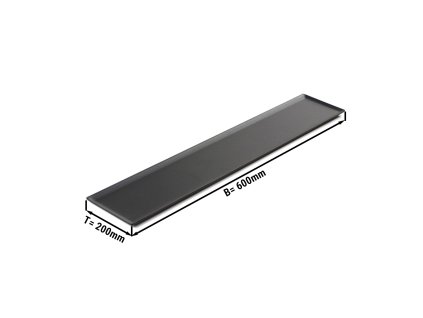 Taca do ciast & prezentacji - 600x200x3mm - Czarna