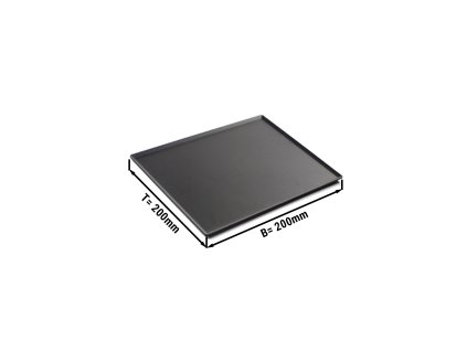 Taca do ciast & prezentacji - 200x200x3mm - Czarna