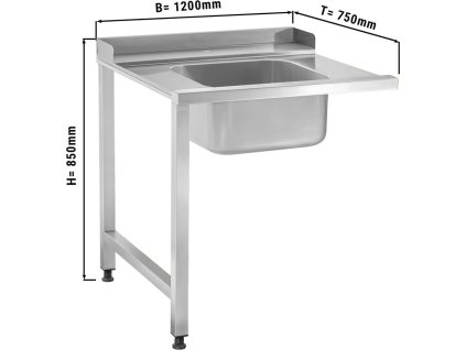 Stół podawczy - lewe mocowanie - 1200 mm