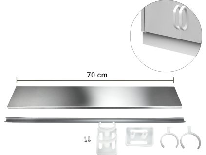 cokół ze stali nierdzewnej - Długość: 700 mm