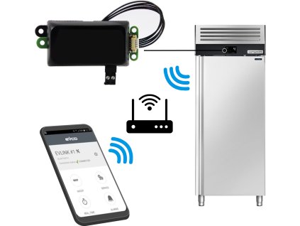Kontrola Wi-Fi i rejestracja temperatury dla urządzeń chłodniczych