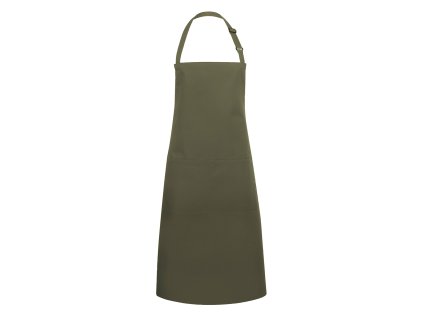 KARLOWSKY | Fartuch na szelkach Basic - Zielony mech
