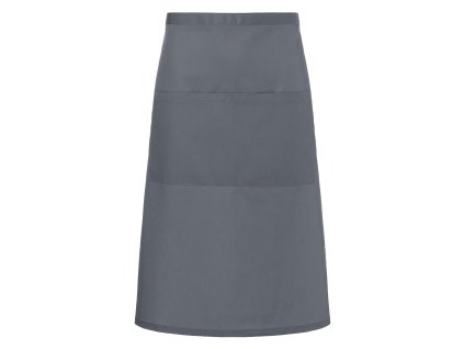 KARLOWSKY | Fartuch bistro Basic z kieszenią - antracytowy