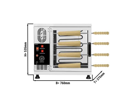 Maszyna Baumstriezel - 3,5 kW - z 16 prostymi wałkami do pieczenia