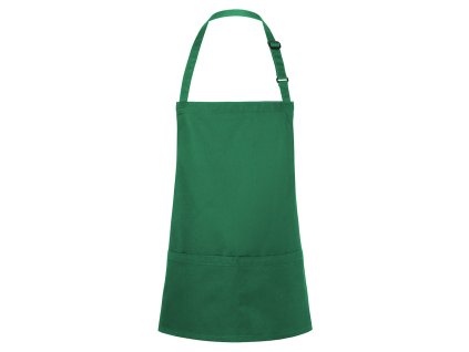 KARLOWSKY | Fartuch na szelkach krótki Basic - Leśna zieleń