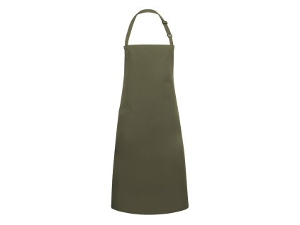 KARLOWSKY | Fartuch na szelkach Basic - Zielony mech