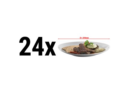 (24 sztuki) ENT - Talerz grilowy - Ø 29 cm