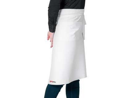 (5 sztuk) Fartuch bistro - biały - długość: 65 cm