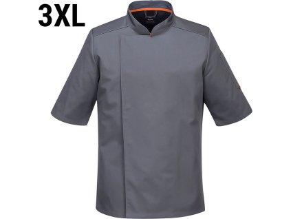 Kurtka szefa kuchni z krótkim rękawem MeshAir Pro - Szary - Rozmiary: 3XL
