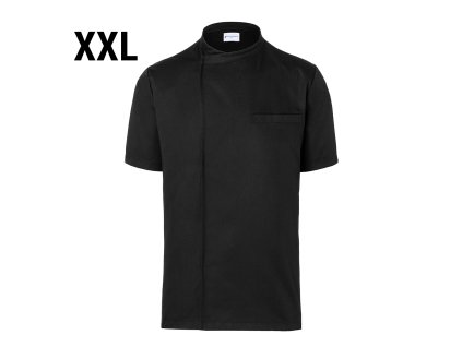 Karlowsky - Koszula szefa kuchni z krótkim rękawem - Czarny - Rozmiar: XXL