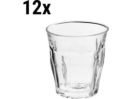 (12 sztuk) Duralex Uniwersalna szklanka do napojów - PICARDIE - 220 ml - Przezroczysty