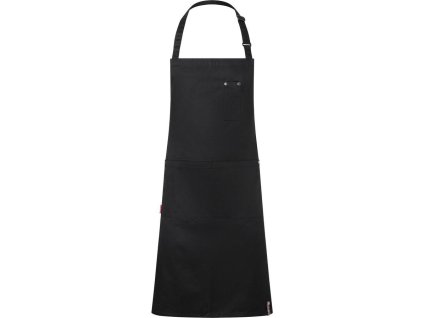 KARLOWSKY | Fartuch na szelkach z krótkim rękawem ROCK CHEF®-Stage2 z klamrą i kieszeniami