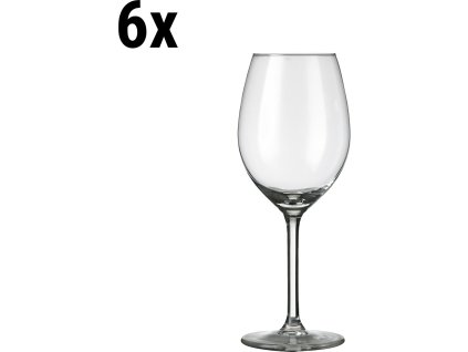 (6 sztuk) Kieliszek do wina - ESPRIT - 320 ml - Przezroczysty