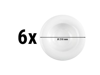 (6 sztuk) SELTMANN WEIDEN | Okrągły talerz dla smakoszy - Ø 210 mm
