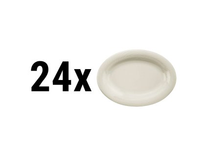 (24 sztuki) SEMPRE - półmisek owalny / talerz - Ø 23 cm