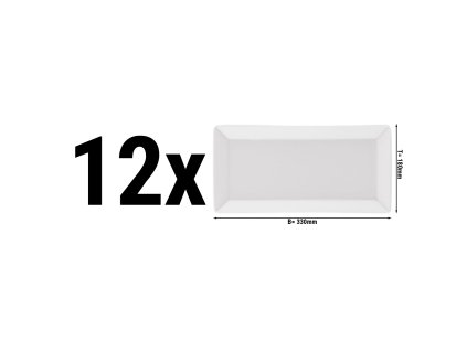 (12 sztuk) MAYA - talerz - 33 x 18 cm