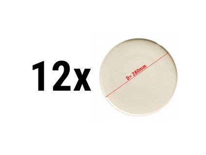 (12 szt.) SZEF TASTE OF - talerz / półmisek płaski - Ø 28 cm