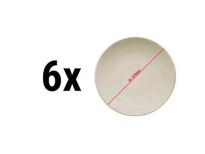(6 sztuk) TEOS - talerz płaski - Ø 27 cm