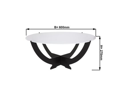 Stojak bufetowy Octopus - Ø 600 mm - Czarny